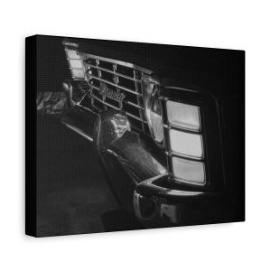 1967 Chevrolet Caprice "Elaine" Classic Car Wall Art, Vintage Auto Canvas Print, Home Decor for Car Enthusiasts, Black and White Automotive Artwork, Perfect Gift