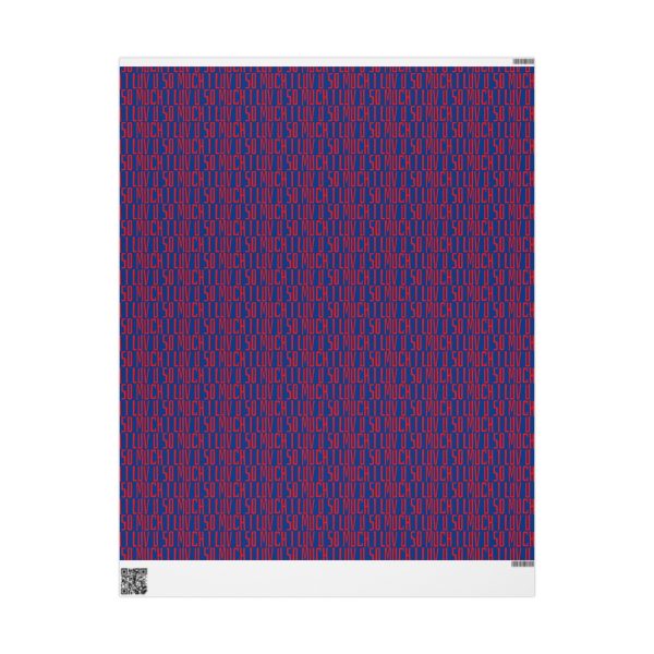 I LUV U SO MUCH Romantic Wrapping Papers for Gifts, Perfect for Valentine's Day, Anniversaries, Birthdays, I Love You, Holiday Gift Wrapping - Image 5
