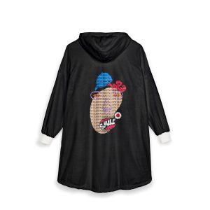 BigasL Cozy Unisex Hooded Blanket - Perfect for Movie Nights, Camping, Gifts, Home Decor, Soft Fabric, Textured Design