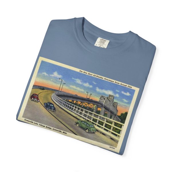 Greenville MS Vintage Postcard (1942) Unisex T-Shirt, Retro Graphic Tee, Nostalgic Apparel, Travel Lover Gift, Casual Wear - Image 6