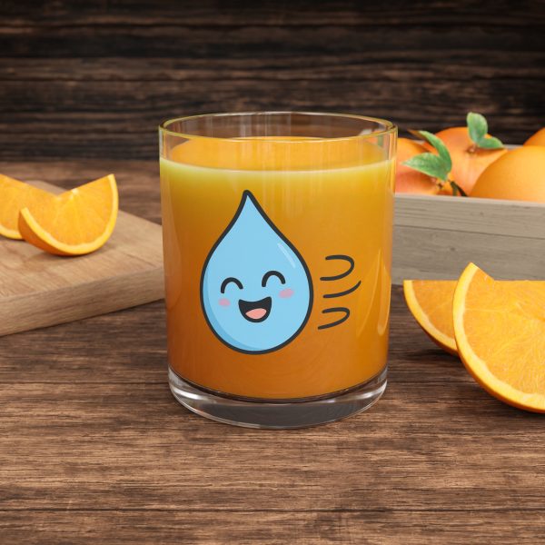 Happy Water Drop Bar Glass, Cute Drinkware, Fun Party Glasses, Gift for Water Lovers, Kitchen Decor, Drinkware with Personality - Image 3