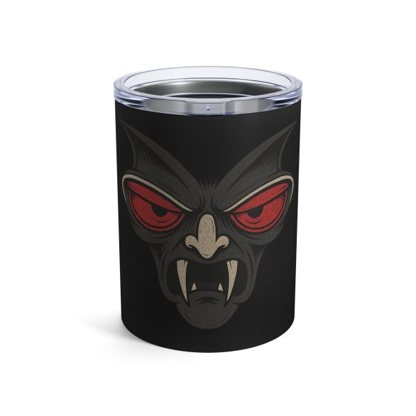 Gothic Fantasy Tumbler, 10oz Black Mug, Ideal for Halloween Decor, Gifts for Horror Fans, Unique Drinkware for Parties