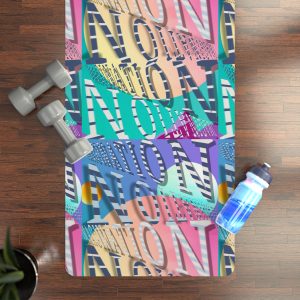 Imagination Rubber Yoga Mat with Inspirational Design, Eco-Friendly Fitness Mat, Mindfulness Yoga, Workout Accessory, Home Gym Essentials, Unique