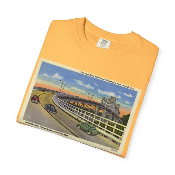 Greenville MS Vintage Postcard (1942) Unisex T-Shirt, Retro Graphic Tee, Nostalgic Apparel, Travel Lover Gift, Casual Wear - Image 3