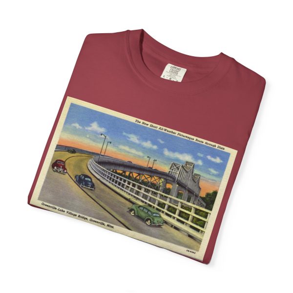 Greenville MS Vintage Postcard (1942) Unisex T-Shirt, Retro Graphic Tee, Nostalgic Apparel, Travel Lover Gift, Casual Wear - Image 10
